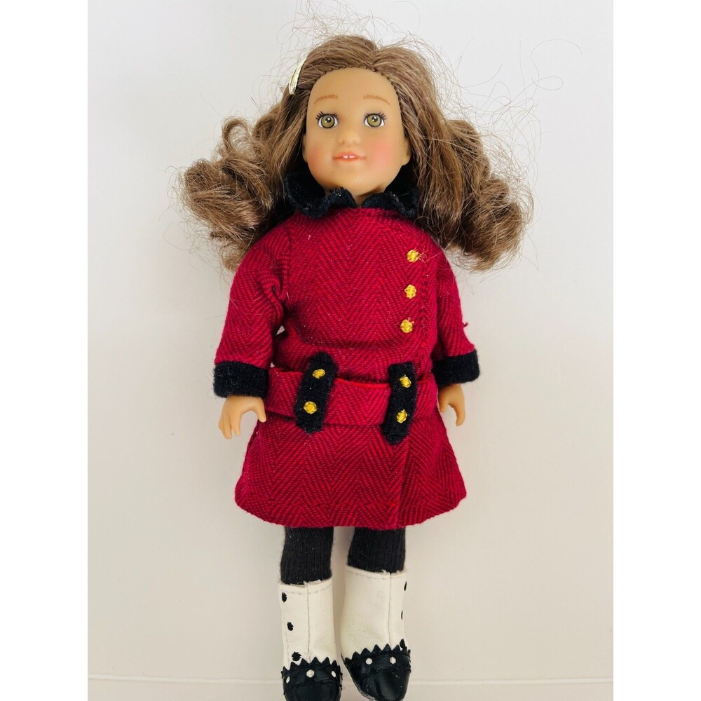 AMERICAN GIRL Mini Doll Rebecca Rubin 6.5" with Red Coat White Spats